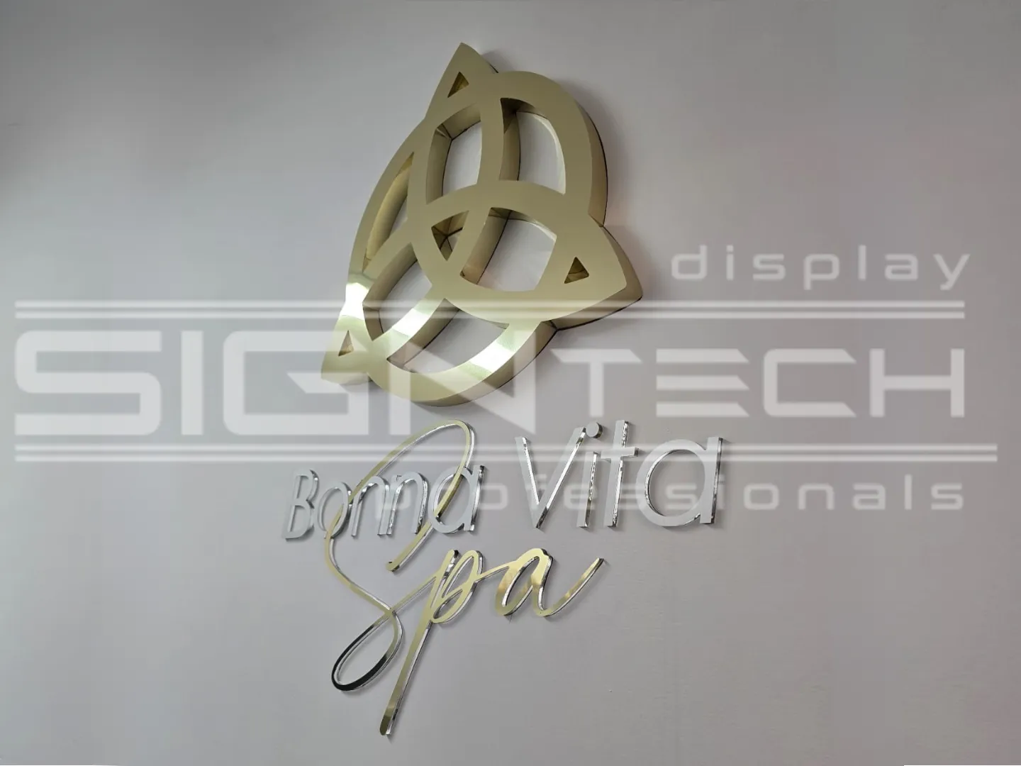 Letras 3d de Spa Boma Vita por Signtech