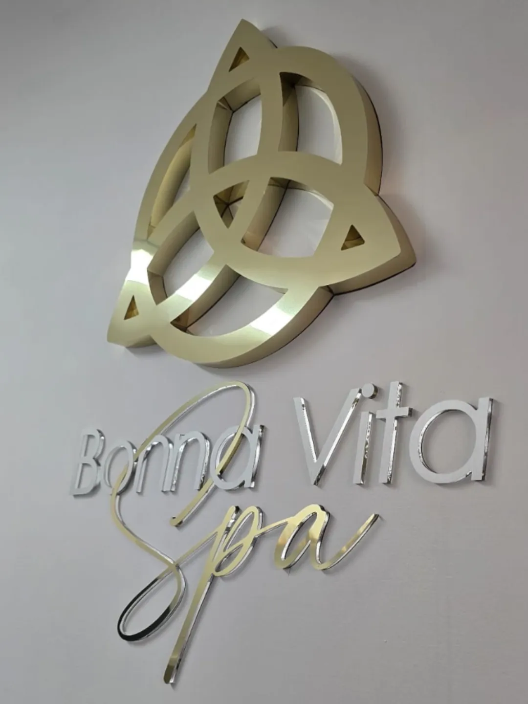 Letras 3d de Spa Boma Vita por Signtech
